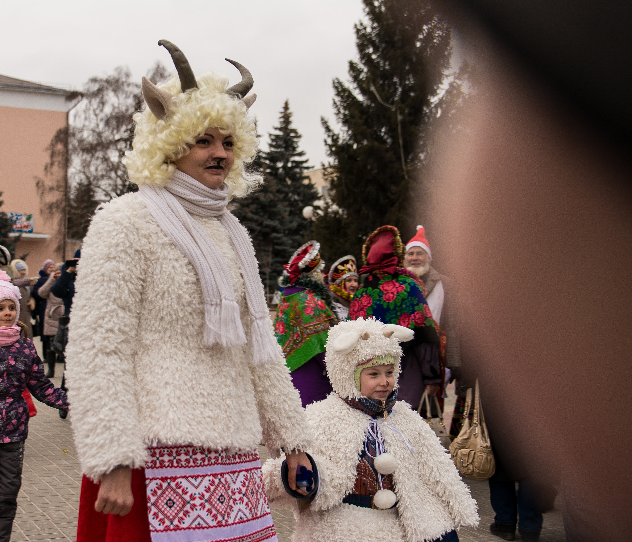 The parade of Santa Clauses in Belgorod