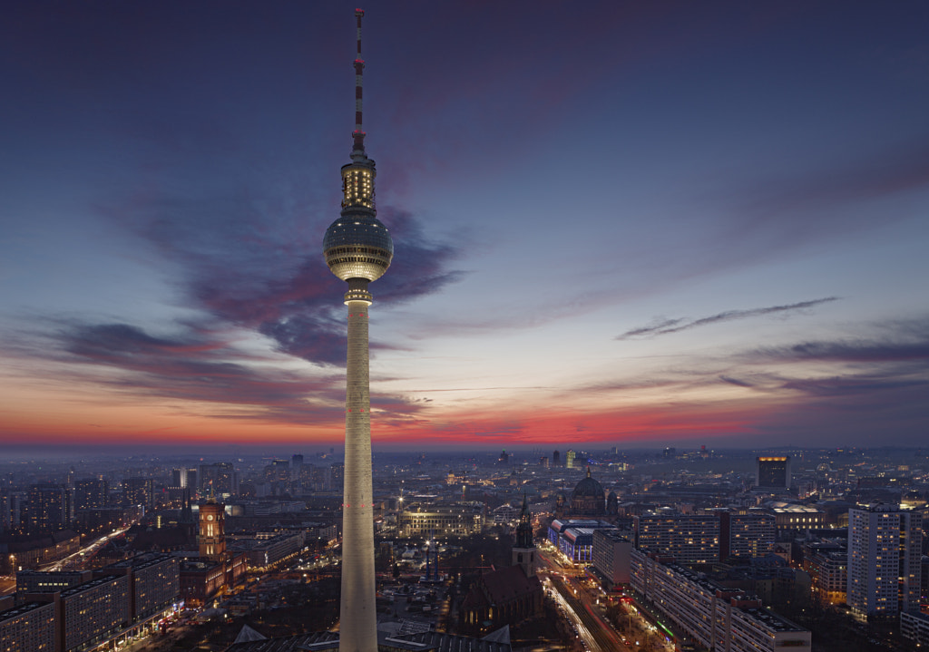 TV tower of Berlin at Alexanderplatz by Bastian Linder on 500px.com