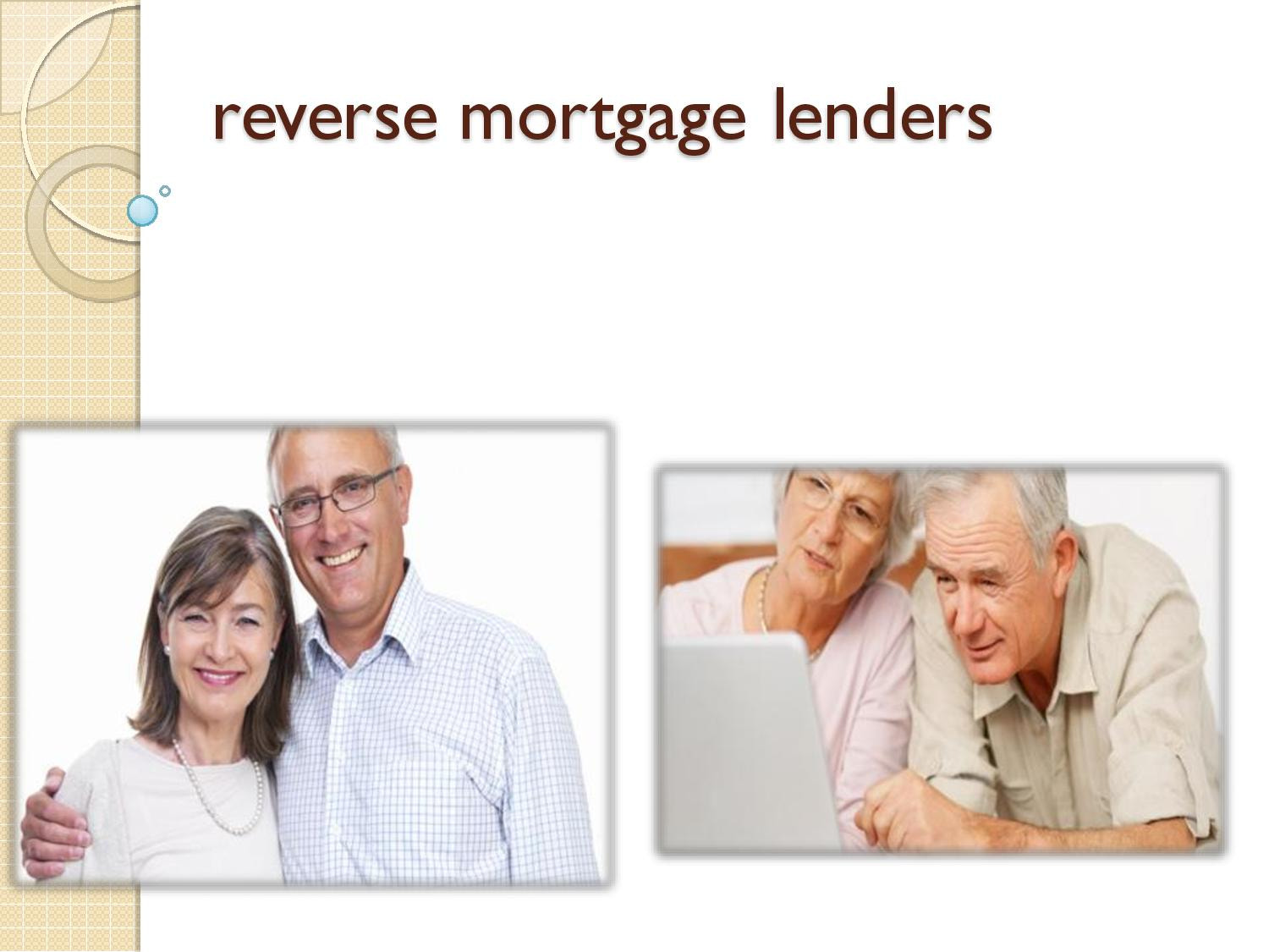 reverse mortgage lenders