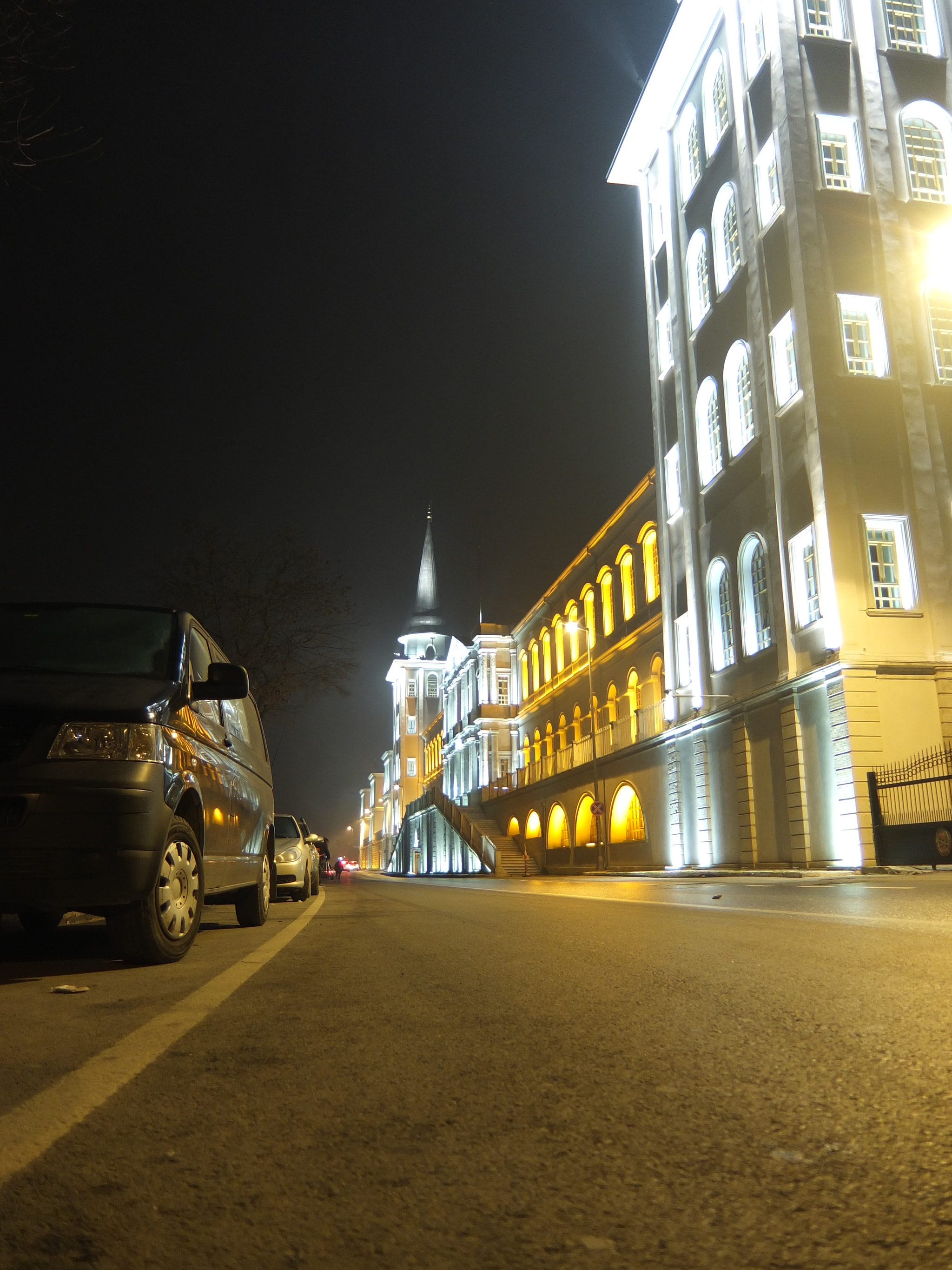 Road at night