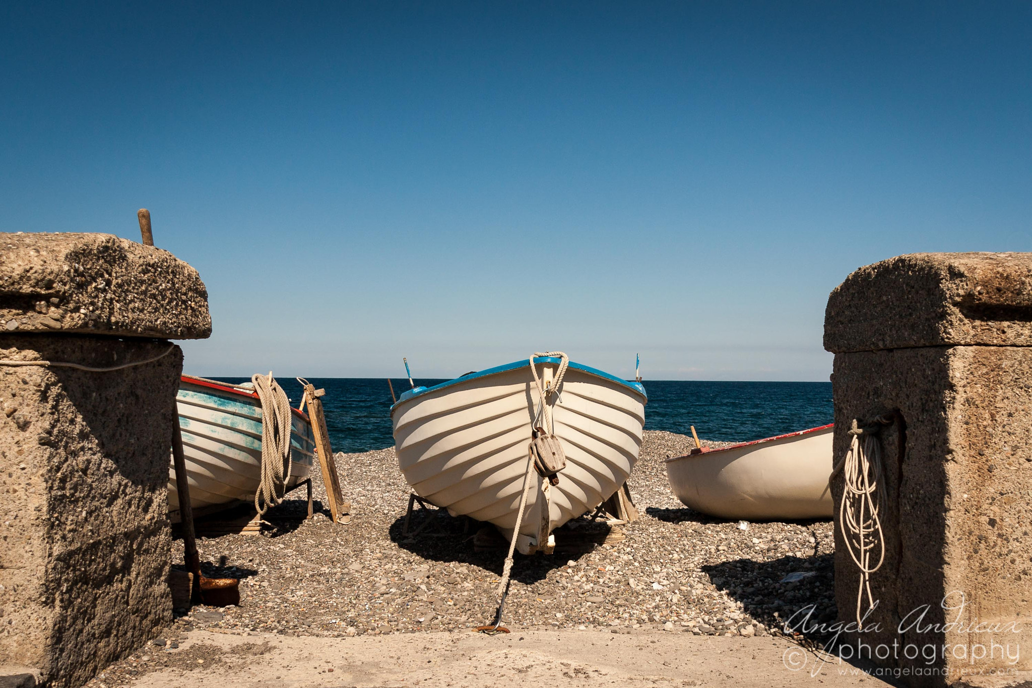 Canneto Beach Boats