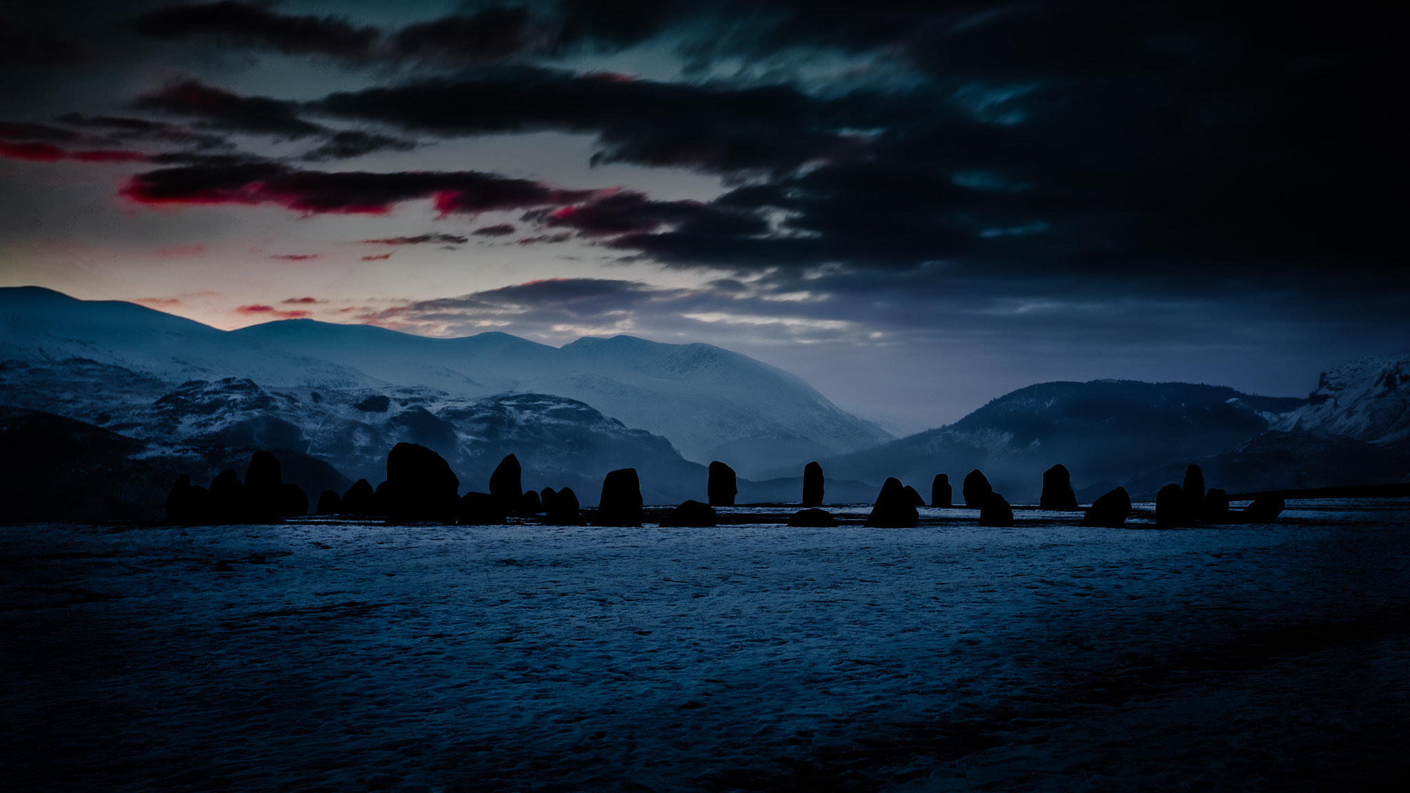 Castlerigg stone circle, Cumbria at sunrise