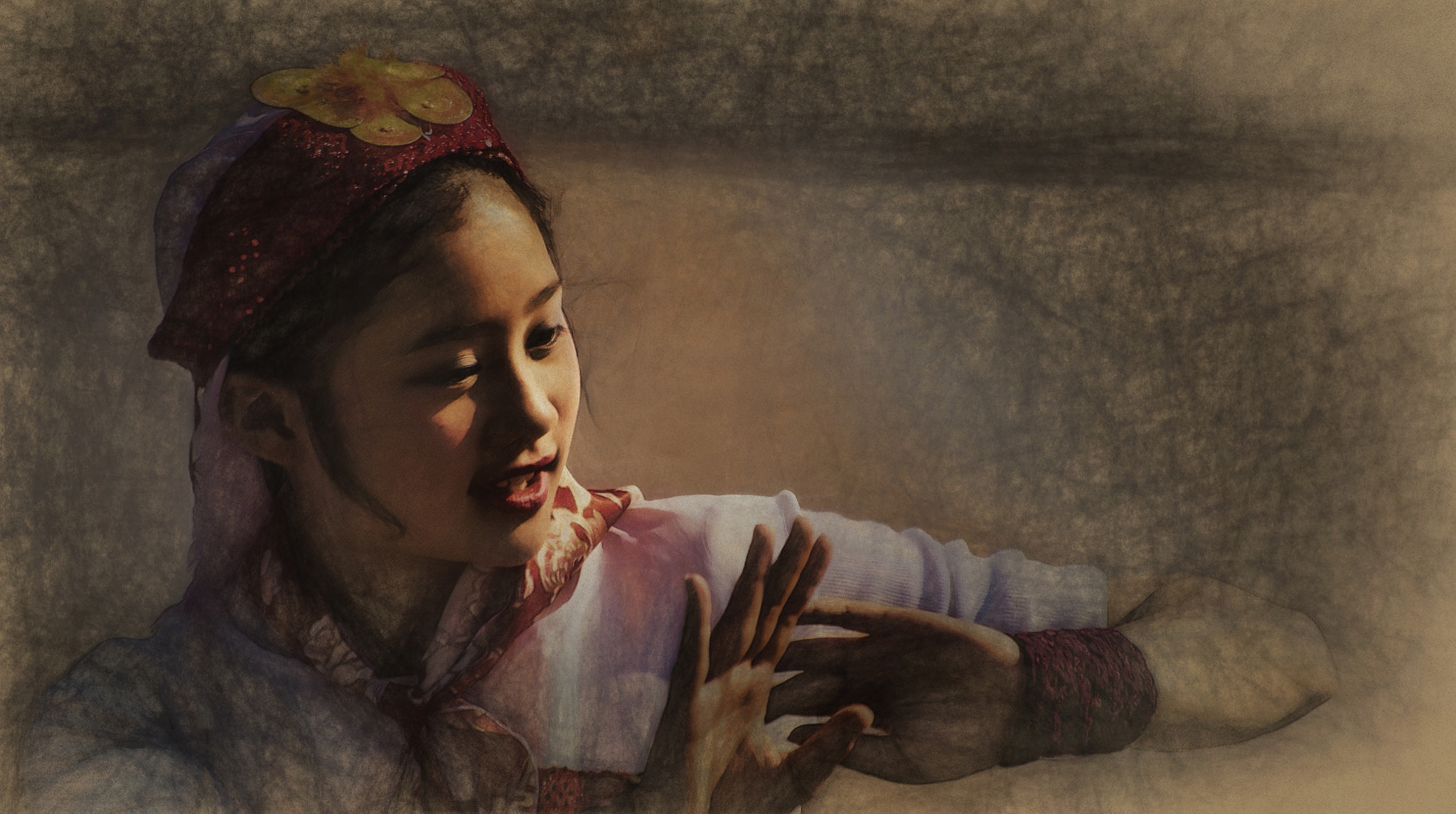Sigma 70-300mm F4-5.6 APO DG Macro sample photo. Young chinese dancer photography