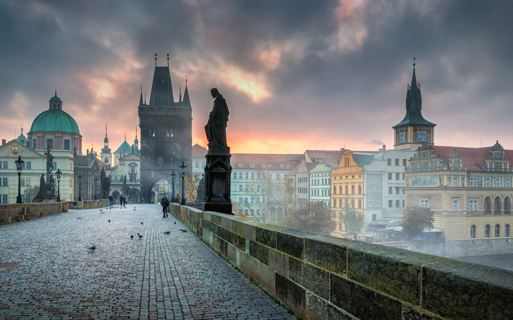 Photograph Foggy Sunrise in Prague by Adrian Popan on 500px
