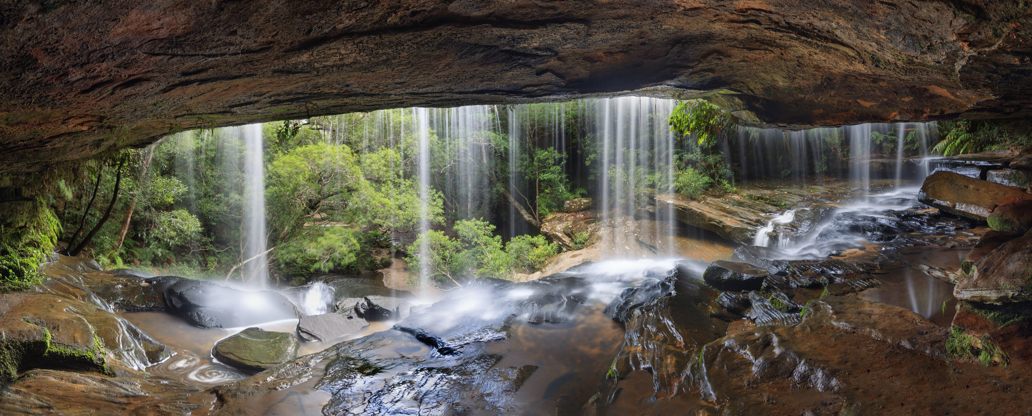 Behind the Falls