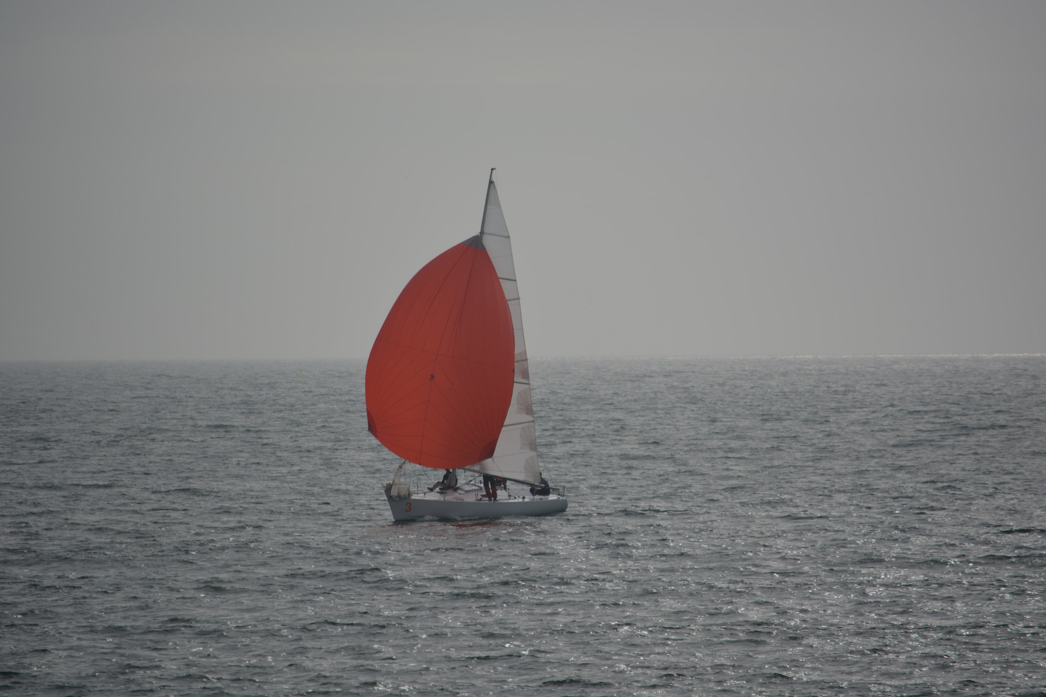 Voile rouge .