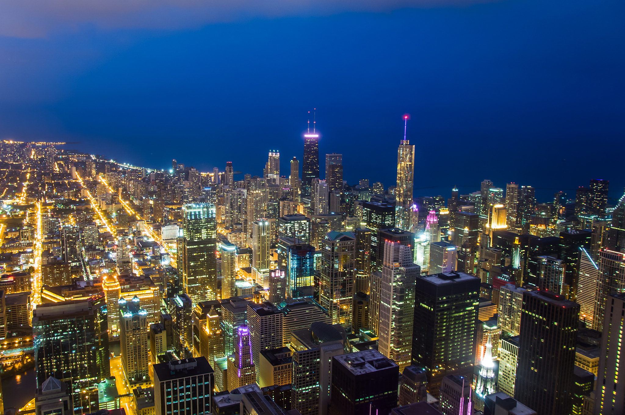 Chicago city lights by Baritakis Photo 98869773 / 500px