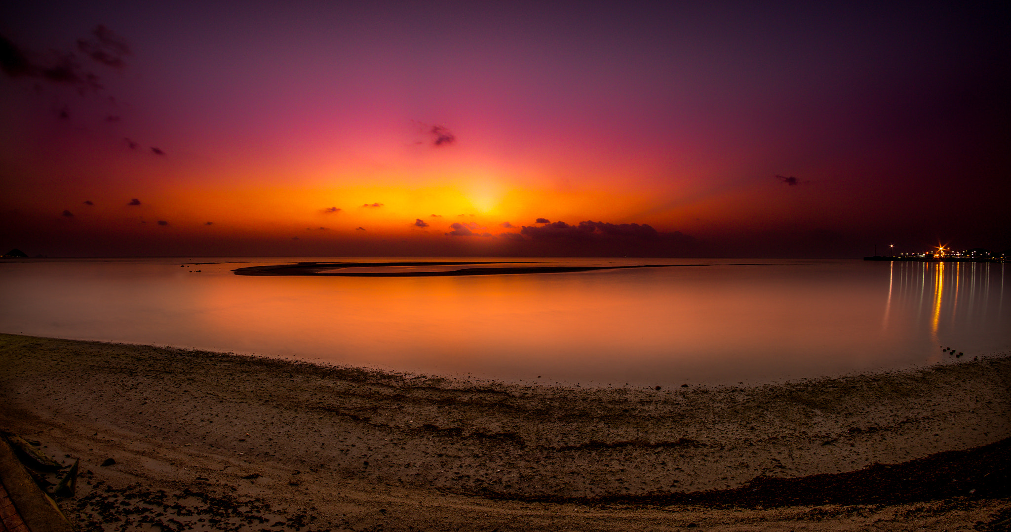 Beautiful sun set at koh Samui, Thailand