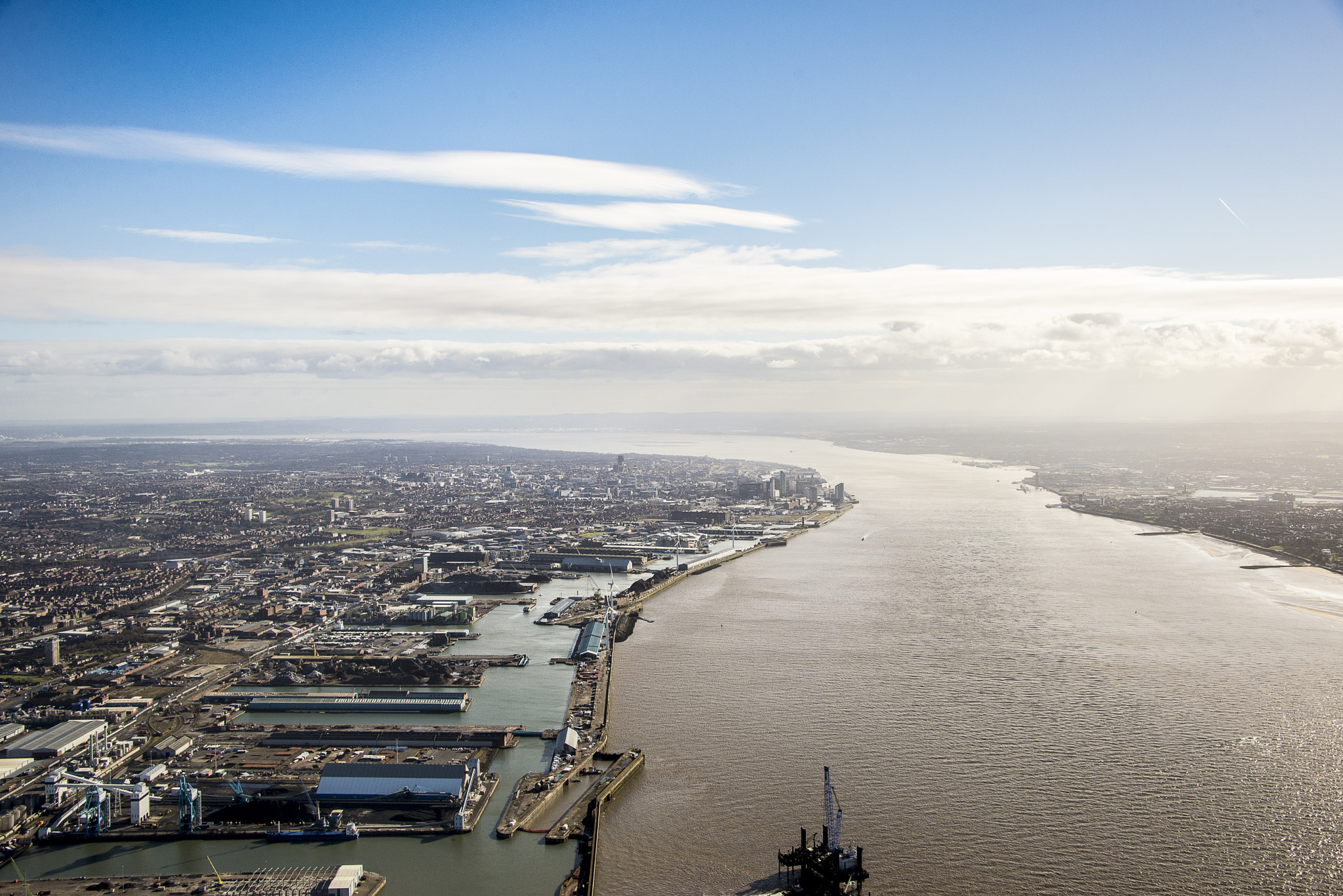 Liverpool And The Mersey River